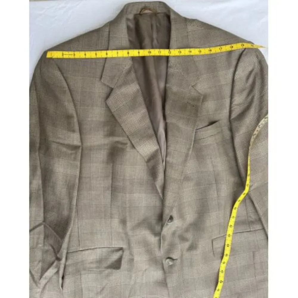 Vintage Hart Schaffner Marx Men's Plaid Check Blazer Sport Coat Jckt See Picture